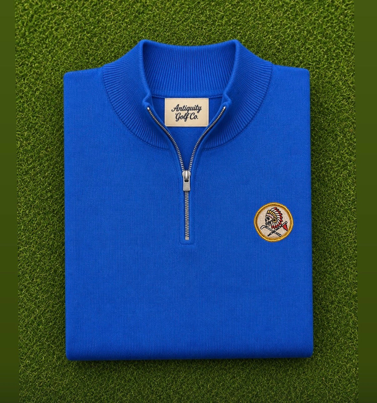FLAG & IRON Blue Quarterzip