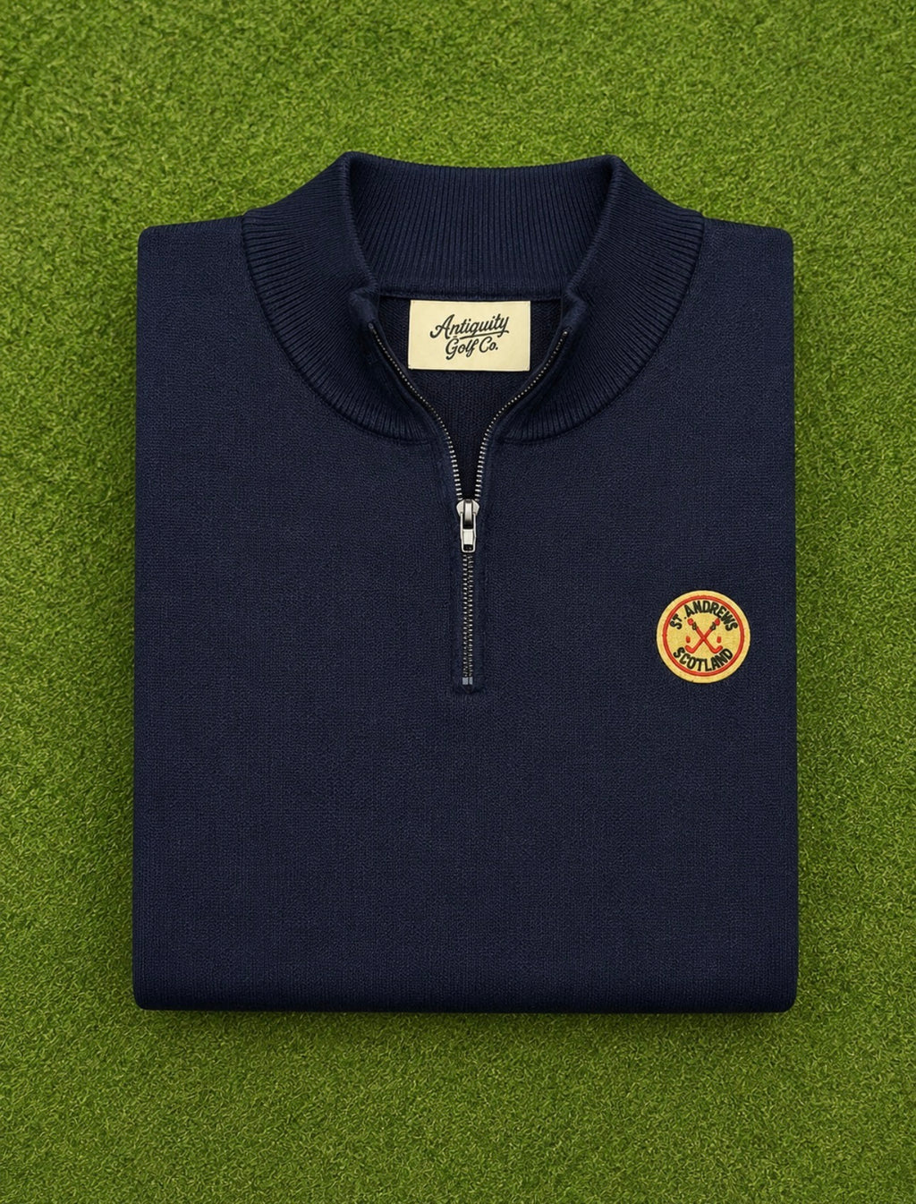 Vintage St Andrews Navy Quarterzip