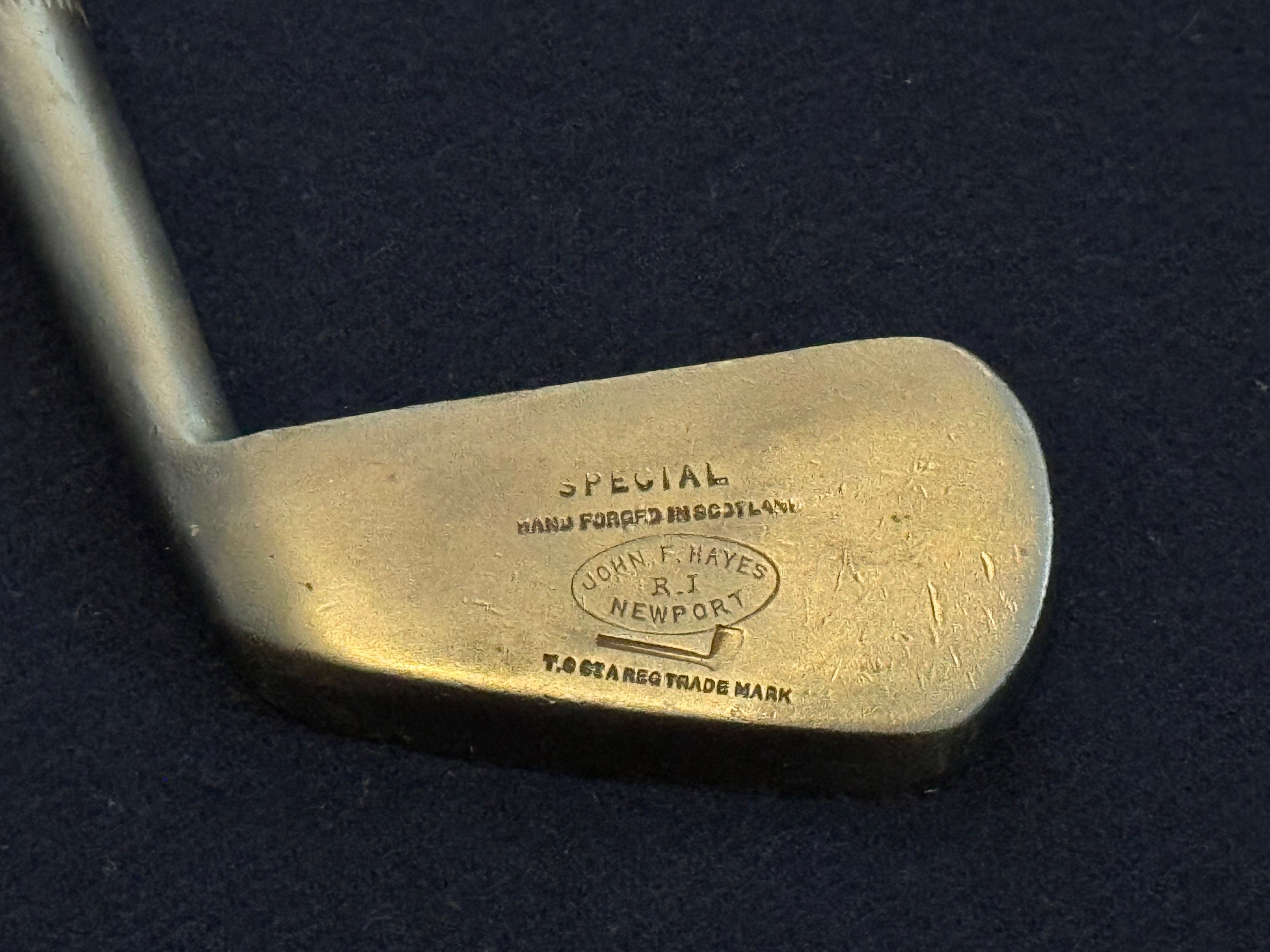 Newport CC Historical T. Stewart Hickory Shafted Mashie Iron