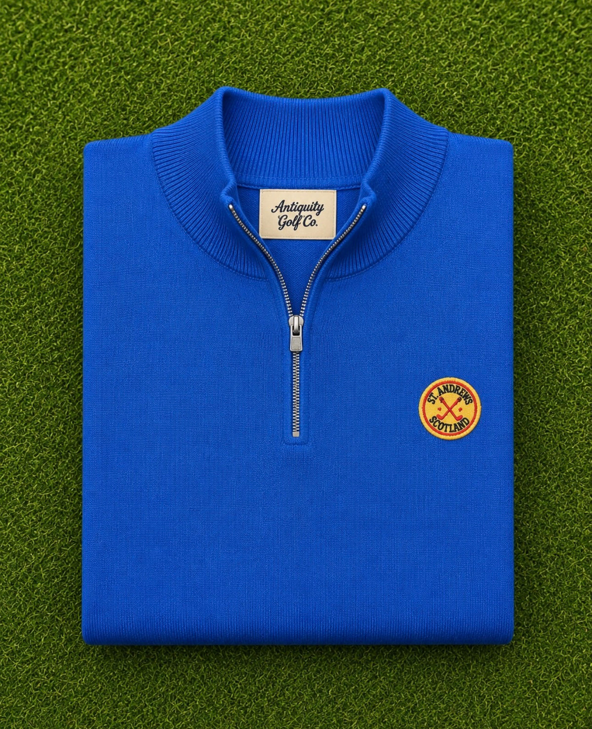 Vintage St Andrews Blue Quarter Zip