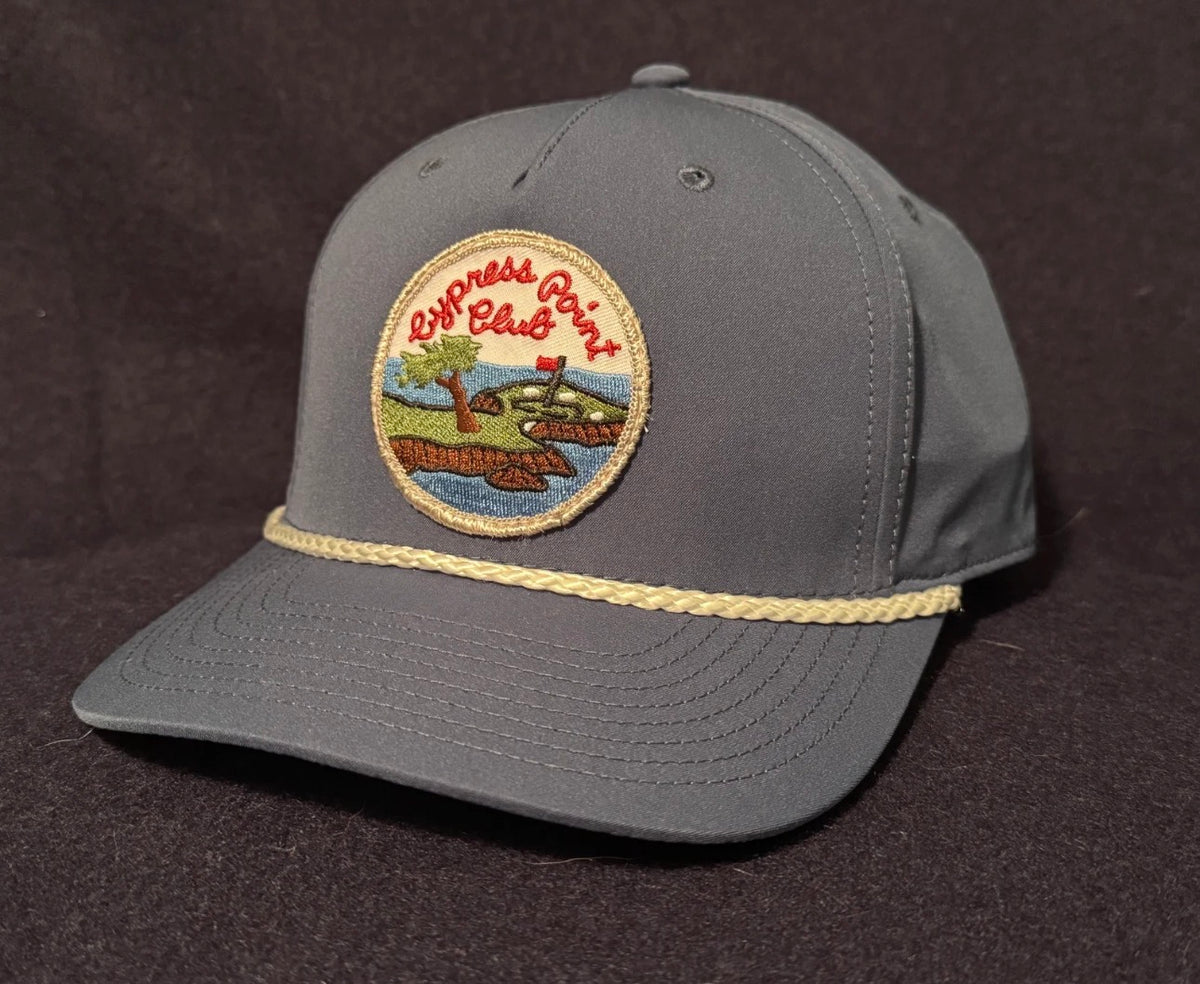 Vintage Cypress Point Patch on Navy Mid to Low Crown Hat