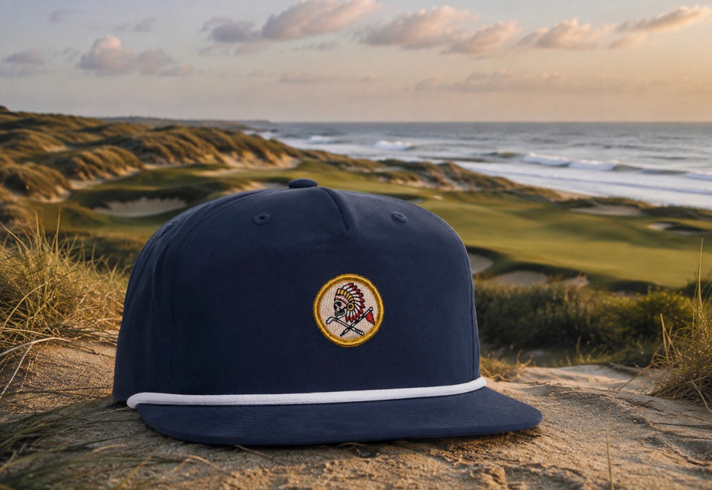 FLAG & IRON on a Navy Throwback Rope Hat