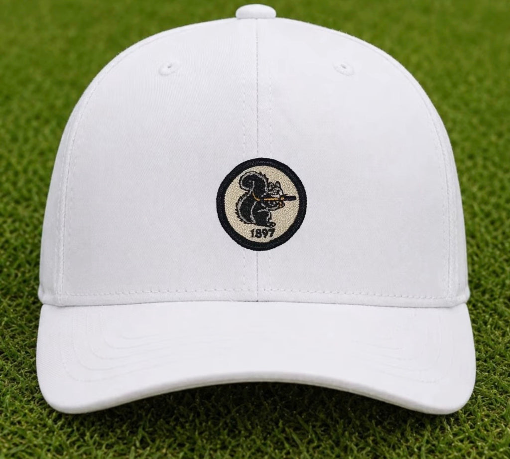 (Pre-Order) The BANNED BELLE on a white mesh back hat (mid to low profile)
