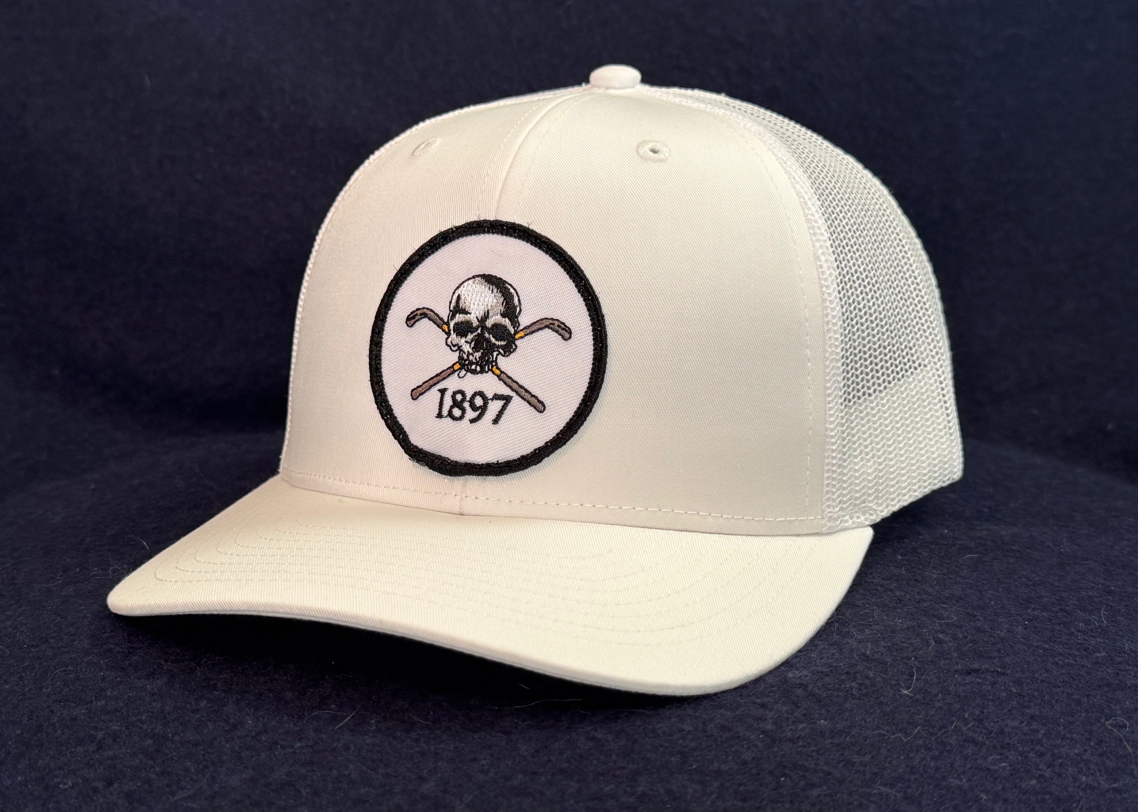 The BANNED LOGO Low to Mid Crown Mesh Back Hat