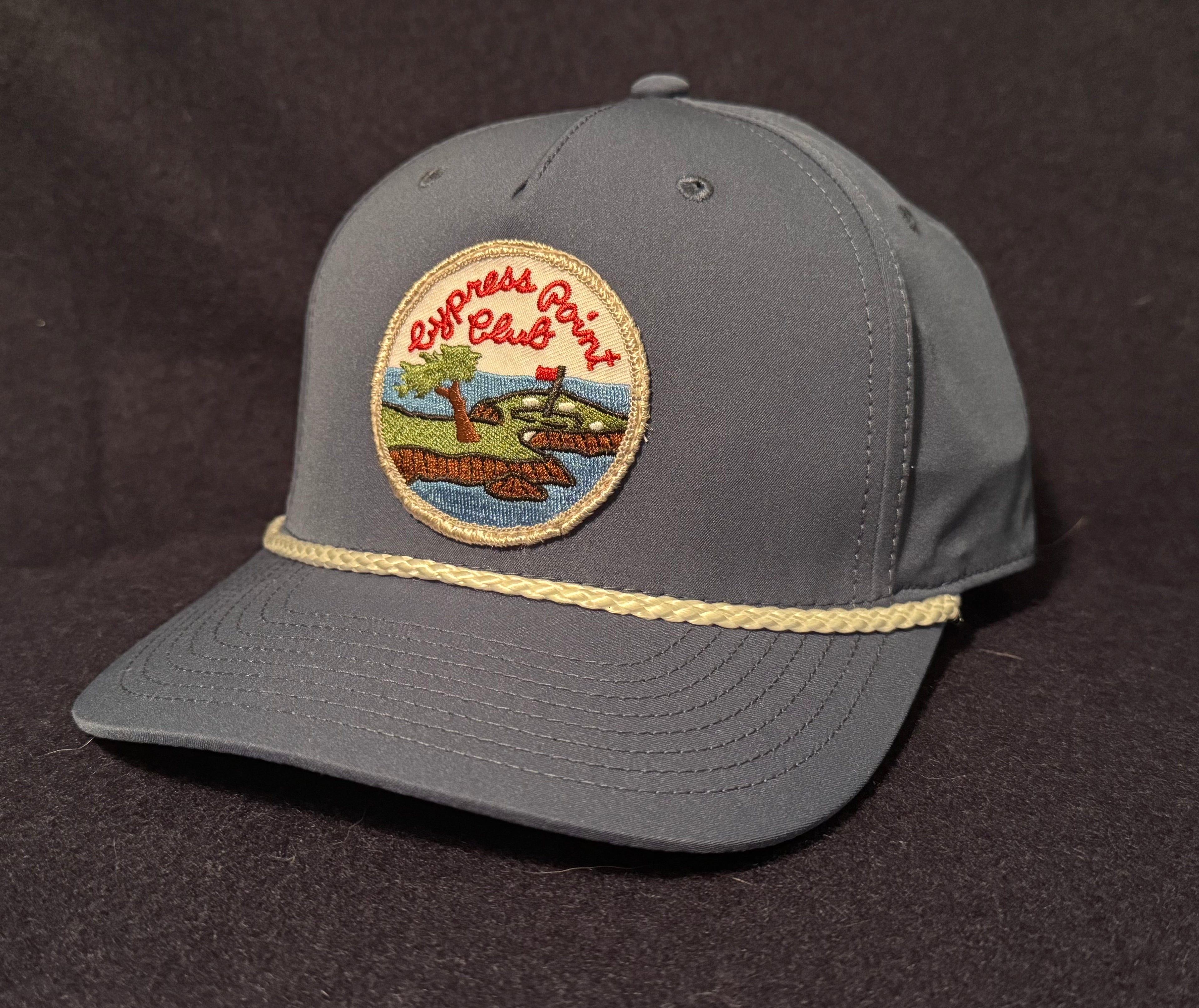 Vintage Cypress Point Patch on Navy Mid to Low Crown Hat